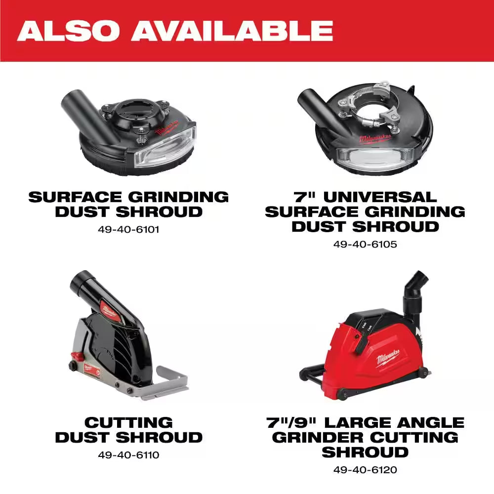 7 In. to 9 In. Large Angle Grinder Cutting Dust Shroud