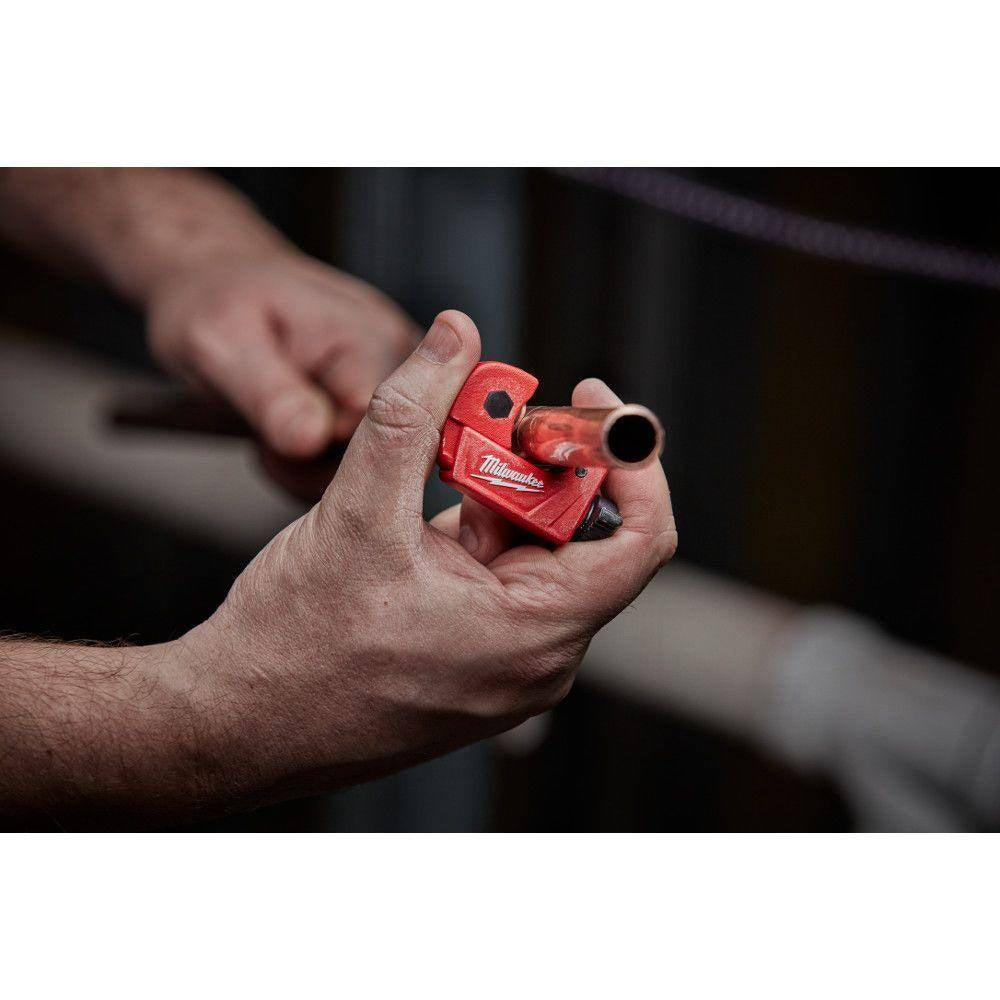1/2 In. Mini Copper Tubing Cutter with 2-Pack Replacement Cutter Wheels