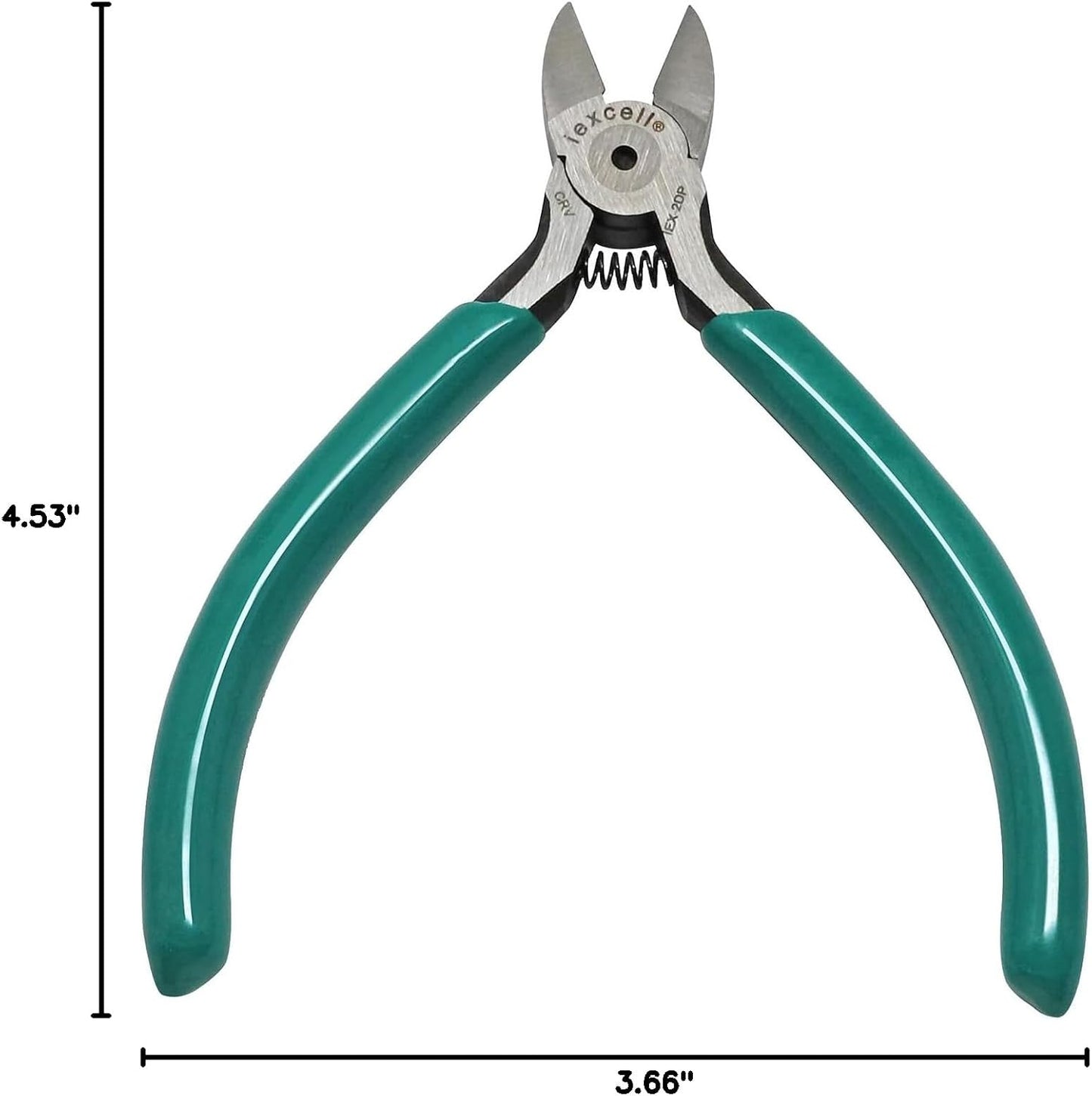 4.5-Inch Side Cutter Diagonal Wire Cutting Pliers - Chrome-Vanadium Steel Repair Tool in Green