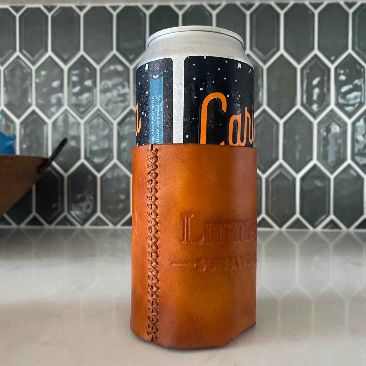 Leather Koozie (Made to Order)