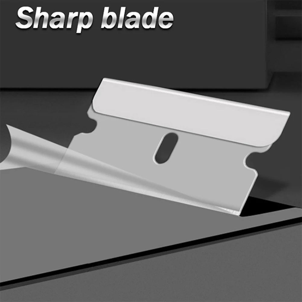 100 PCS Razor Blades Single Edge Extra Sharp Heat Treated Safety Knife Scrapers