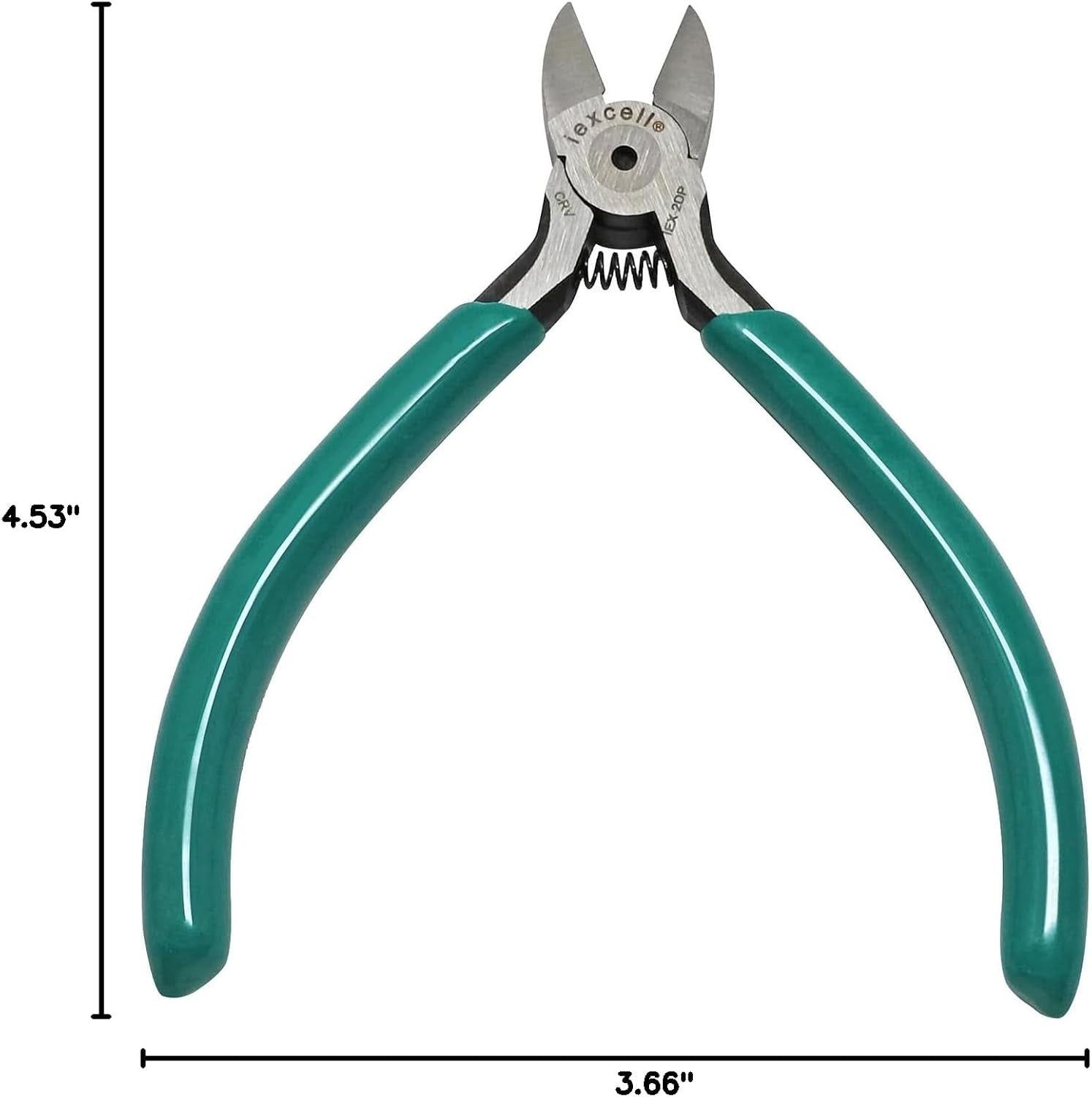 4.5-Inch Side Cutter Diagonal Wire Cutting Pliers - Chrome-Vanadium Steel Repair Tool in Green